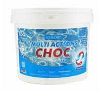 Chlore multiplus, bi-couche, galets 250gr, seau de 5KG, EDG - AQUALUX - 200027
