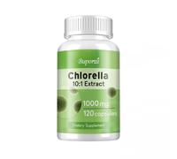 Chlorella 10:1 Extract 1000 mg (120 capsules) Complément alimentaire, foie, reins, désintoxication, digestion, énergie et système immunitaire
