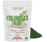 CHLORELLA BIO EN POUDRE * 25 portions/Chlorella poudre 100 g * Antianémique, énergie, hépatoprotecteur, système immunitaire * Garantie Satisfait ou Rembours * Fabriqué en France