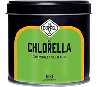 Chlorelle Bio - 500 COMPRIMÉS - 1500 mg par dose - Paroi Cellulaire Brisée - Coupe-faim et Soulage l'Anxiété - Effet Satiétant - Détox - Protéine Vegan Écologique - Sans Plastique