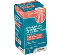 CHLORHEXIDINE/BENZALKONI/ALC.BENZYLIQ VIATRIS CONSEIL 0,25G/0,025G/4ML SPRAY Solution(S) 50 ml