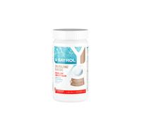 BAYROL e-Chlorilong Classic 1 kg - Galets de Chlore Lent 200 g - 92% de Substance Active - pour Tous Types de filtres - Formule Silk Effect - désinfection permanente
