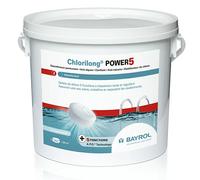 Chlorilong Power 5 Bayrol - chlore lent multiactions - Seau de 10 kg