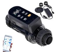 Chlorinateur au sel contrôlé par application for piscine,avec alarme de température et de niveau de sel,système de cellules en titane autonettoyant for l'assainissement de la piscine(20g/h)