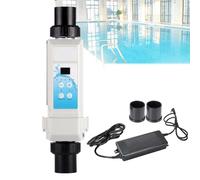Chlorinateur de sel pour piscines, électrolyseur générateur de chlore efficace, idéal pour spa et eau de piscine (jusqu'à 68 m³)