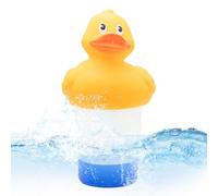 Chlorine Tablet Floater | Adjustable Floating Pool Dispenser Duck Shape Holder for Small and Large Tub Keep Your Pool Water in Good Conditions All Summer Long, While The Charming