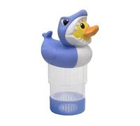 Chlorine Tablet Floater, Smart Pool Dispenser, 7.64x5.51x8.58 inches Floating Solar Chlorinator, Energy Saving Large Capacity Filter for Swimming Spa Tub and Water Maintenance Needs
