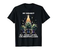 Chlorophyllers de haut niveau | Plant Squad Humour Pixel Design T-Shirt