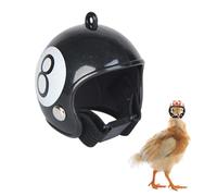 Chmentnanza Casque de Sécurité pour Poules Domestiques - Anti-Rapaces & Anti-Picage, Accessoire Léger en PP pour Jardin et Bien-Être Animal, Design Coloré (4x4x4.5 cm)