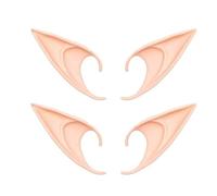 Chmentnanza Oreilles d'Elfe Latex Professionnelles pour Cosplay Adulte, Soirée Élégante, Halloween - Lot de 2 Paires Réalistes & Confortables