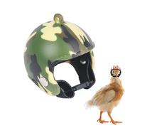 Chmentnanza Sécurité Maximale pour Poules - Casque Anti-Prédateur Ultra-Léger en PP, Accessoire Basse-Cour Anti-Picage et Mode pour Jardin (4x4x4.5cm)