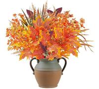 CHmiss Lot De 8 Paquets De Fleurs Artificielles d'automne,Fleur Automne,Bouquet D'Eucalyptus Artificiel,DéCoration d'automne pour L'IntéRieur Et