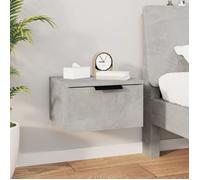 CHN Table de chevet murale Gris béton 34x30x20 cm 92428