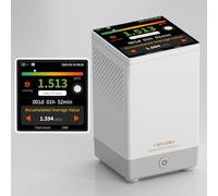 CHNADKS RM-73 Détecteur de radon, avec alarme sonore et visuelle, écran couleur LCD tactile, pour la surveillance à long terme du radon dans la maison, en Bq/m³ ou pCi/L.