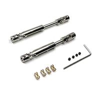 Chnegral Arbre de Transmission CVD en MéTal MN78 avec Manchon d'arbre de 3 Mm à 4 Mm pour PièCes de Mise à Niveau de Voiture MN78 MN-78 MN 78 1/12 RC