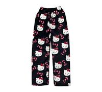 Chnnamzu Pantalon Pyjama Femme Flanelle Bas De Pyjama Animé Imprimé Kawaii Fille Pyjamas Chaud et Doux Confortable Polaire Pantalons à La Maison Femme S-XXL
