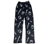 Chnnamzu Pantalon Pyjama Femme Flanelle Bas de Pyjamas Filles Polaire Chaud et Doux Confort Cartoon Chat Anime Imprimé Kawaii Mode Décontracté Maison Lounge Pantalons Pour Femmes Automne et Hiver