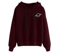 Chnnamzu Sweats à Capuche Femme Impression De Motifs Sweat-Shirt Pull avec Cordon Casual Manche Longue Hoodies Automne Et Hiver Chaud Streetwear Pull À Capuche Sport avec Poches VêTements