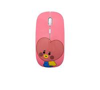 CHNNO1 Mignon BTS Same Mouse Baby Series Souris sans fil silencieuse pour bureau à domicile 1200 DPI Love pour PC et ordinateur portable