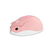 CHNNO1 Souris sans fil USB optique 2,4 G mignon hamster dessin animé souris d'ordinateur mini ergonomique 3D PC bureau ordinateur portable cadeau enfants rose