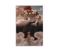 CHNT Poster animé Baki Hanma sur toile pour salon, chambre à coucher, décoration d'intérieur, bureau, salle de sport, 30 x 45 cm