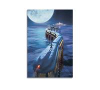 CHNT The Polar Express Poster mural sur toile pour salon, chambre à coucher, maison, bureau, salle de sport 50 x 75 cm