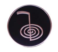 Cho Ku Rei Energy Strength Univers Reiki Symbole Yoga Méditation 2,5 cm Émail Pin Badge 2,5 cm de haut, Émail, Métal