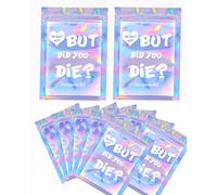 Choary But Did You Die Hangover Kit de fête pour enterrement de vie de jeune fille, 20 pièces, 12,7 x 17,8 cm, sacs holographiques imprimés, fournitures cadeaux pour enterrement de vie de jeune fille,