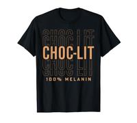 Choc-Lit 100% Mélanine Black Pride History BHM Afrocentrique T-Shirt Graphique avec Valeur