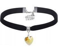 CHOCHETTE Classique avec pendentif en forme de coeur Gothique Or Jaune