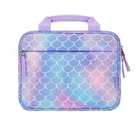 Choco Mocha Housse de protection pour tablette de 10" pour filles, enfants - Housse de transport pour tablette Fire 7, Fire HD 8, Kindle Kids Edition, iPad, sirène, violet