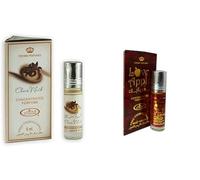 Choco Musk & Love Apple Concentrated Perfume Oil Pack of 2 | Long-Lasting Alcohol-Free Attar for Men & Women | 6ml Each Roll-On