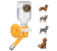 Choco Nose H590 Bouteille d'eau brevetée Anti-Goutte pour Chien et Chat de Petite et Moyenne Taille, Bouteille d'eau Anti-Fuite, sans BPA, 330 ML, diamètre de la buse : 16 mm (Orange)
