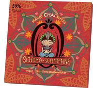 Choco-Shamane "Chai" 59% cacao 50g de chocolat incl. Veggie Sweets nourriture pour abeilles Vegan sans huile de palme sans gluten sans soja sans plastique
