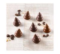 silikomart | SCG054 Moule en Silicone pour chocolats CHOCO TREES, antiadhésif, 15 chocolats, paquet de 1 Moule pour sucreries, Easy Choc, Ø 28 mm, h 30 mm, Volume 128 ml, Made in Italy
