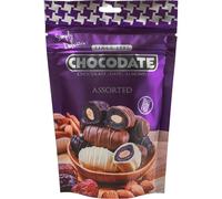 Chocodate Assortiment de dates fourrées aux amandes et enrobées de chocolat - 90 g