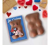 Chocodic | Coffret Maxi Ourson Guimauve enrobé de Chocolat | Chocolat Saint-Valentin