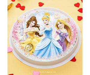 chocodic Disque Azyme Comestible Princesse Disney pour décoration de gâteau - Modèle LA Belle Cendrillon Raiponce - 20cm