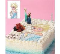 chocodic Maxi Disque Azyme Comestible Reine des neiges Elsa pour décoration de gâteau - décoration Gateau Reine des neiges