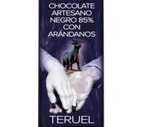 Chocolat artisanal noir 85 % avec myrtilles - 125 g
