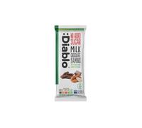 Chocolat au lait aux amandes Diablo (sans sucre ajouté, avec stévia), 75 g