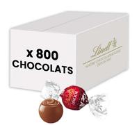 Chocolat au Lait Bouchée Lindor Lindt - Carton de 800 chocolats