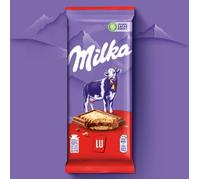 Chocolat au lait et biscuit 2x87g Milka