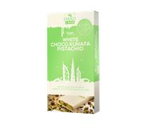 Chocolat blanc premium Choco Lake Dubai, fourré à la crème de pistache et au kunaf, 190 g