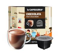 CHOCOLAT CHAUD (96 Capsules) compatible avec Nescafé Dolce Gusto, Lot de 6 x 16 Capsules (96 portions tot) - la Capsuleria