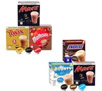 Chocolat chaud Dolce Gusto compatible - Mars, Twix, Maltesers, Bounty - 48 capsules