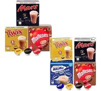 Chocolat chaud Dolce Gusto compatible - Mars, Twix, Maltesers, Milky Way - 56 capsules