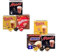 Chocolat chaud Dolce Gusto compatible - Mars, Twix, Maltesers, Snickers - 48 dosettes