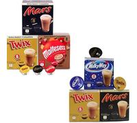 Chocolat chaud Dolce Gusto compatible - Milky Way, Twix, Mars, Maltesers - 48 capsules