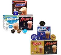 Chocolat chaud Dolce Gusto compatible - Snickers, Bounty, Mars, Milky Way, Twix - 48 capsules
